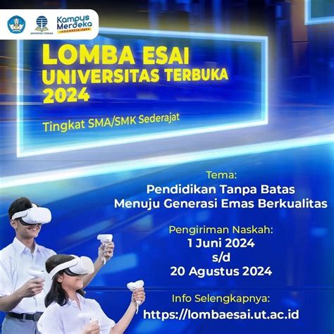 Lomba Esai Universitas Terbuka 2024 UT Purwokerto