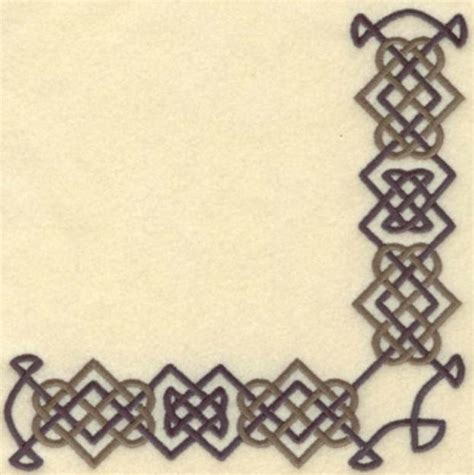 Celtic Knot Corner Machine Embroidery Design Embroidery Library At