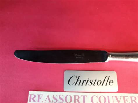 COUTEAU ENTREMETS CHRISTOFLE France Boréal 18 5 Cm Bel État Métal