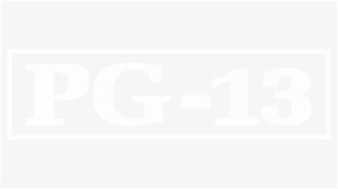 White Pg 13 Logo Png, Transparent Png - kindpng