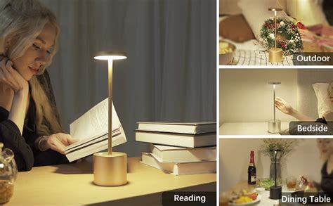 Hapfish Rechargeable Led Table Lamp Mah Cordless Battery Operated