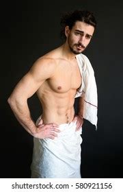 Photo Half Naked Handsome Guy Long Stock Photo Shutterstock