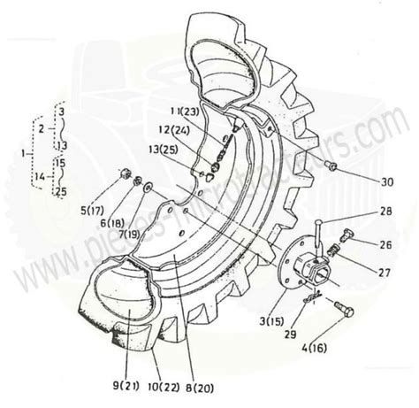 Pieces Microtracteurs Vue Clat E Pi Ces Pour Kubota B Section