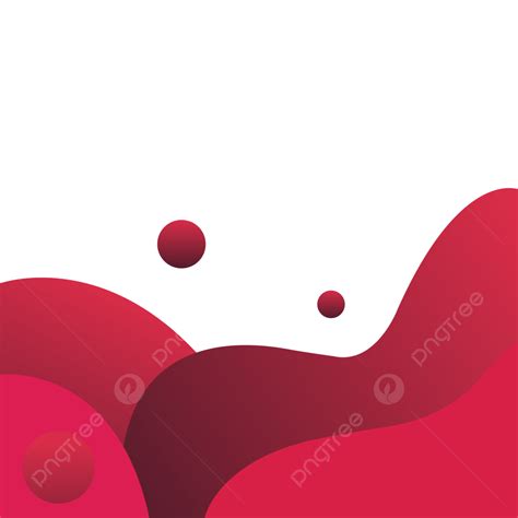 Wavy Shape Clipart Vector Red Wavy Shapes On Transparent Background