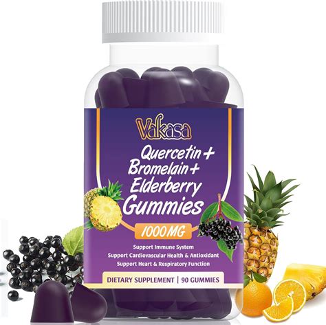 Amazon Quercetin Gummies With Bromelain Quercetin 1000mg With