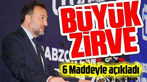 Trabzondan Dünyaya Turizm Zirvesi 6 Maddeyle açıklandı Taka Gazete