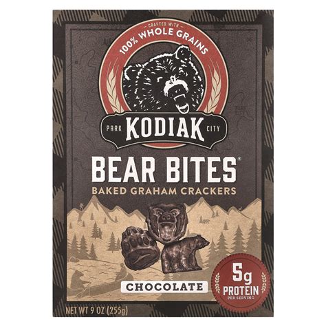 Kodiak Cakes Bear Bites Baked Graham Crackers Chocolate Oz G