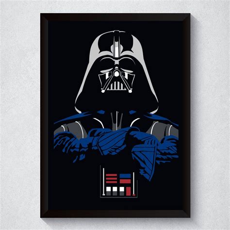 Quadro Decorativo Darth Vader Em Canvas Star Wars Poster Canvas