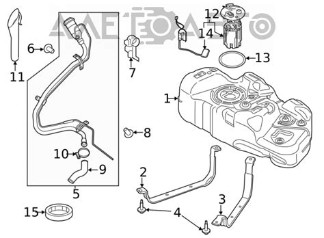 Заливная горловина топливного бака Ford Transit Connect MK2 13- 2.5 ...