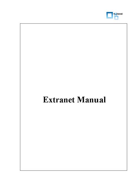 Pdf Extranet Manual Version Dokumen Tips