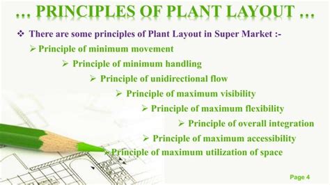 Principles Of Plant Layout In Super Market Ppt