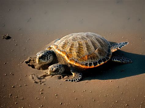 Reprodu O Das Tartarugas Marinhas Na Praia