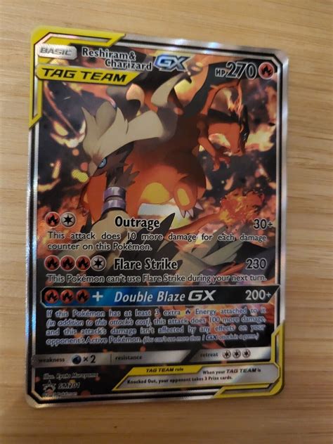 Mavin Reshiram Charizard Gx Tag Team Alternate Art Full Art Promo