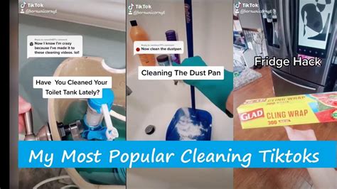 Cleaning Tiktoks My Most Popular Cleantok Videos Compilation Youtube