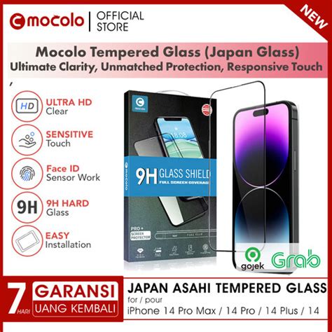 Promo Mocolo Tempered Glass Iphone 14 Pro Max Plus Tg Screen Protector Full Cover 14 Pro