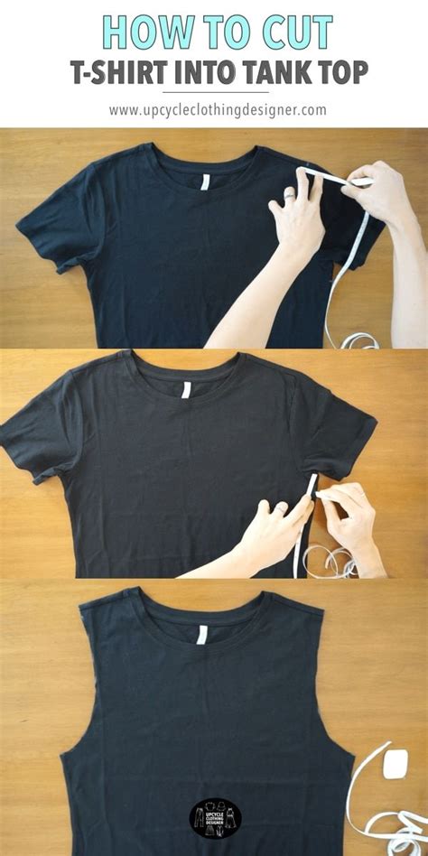 Step By Step Instructions For How To Cut A T Shirt Into A Tank Top