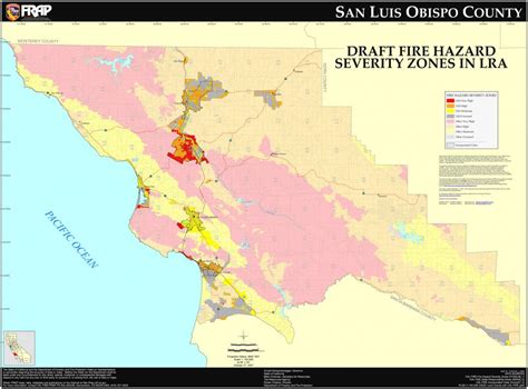 Cal Fire San Luis Obispo County Fhsz Map Inside California State Fire