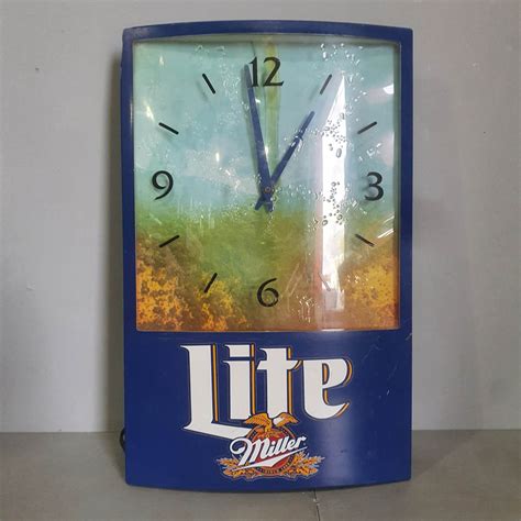 Miller Lite Beer Clock Tramps Prop Hire