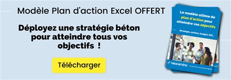 Mod Le De Plan D Action Excel Offert Guide Dutilisation Neocamino