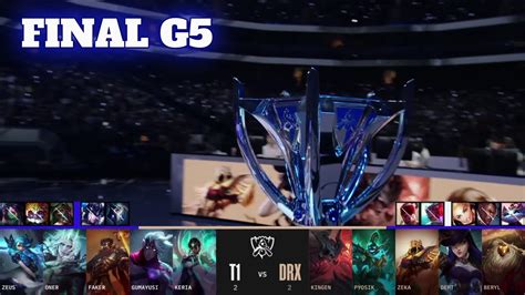 T1 Vs DRX Game 5 Grand Finals LoL Worlds 2022 DRX Vs T1 G5 Full