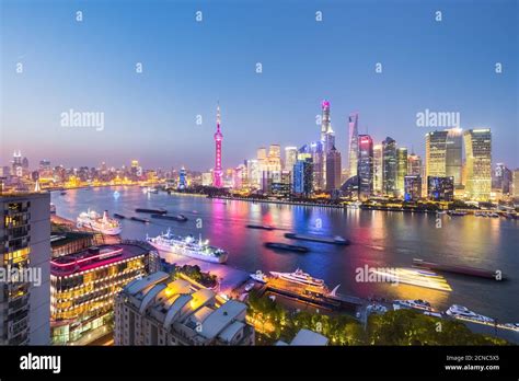 night view of shanghai north bund Stock Photo - Alamy