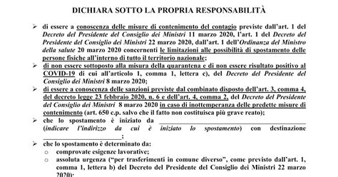 Quelli Di Pojana Maggiore Nuova Autocertificazione In Vigore Con DPCM