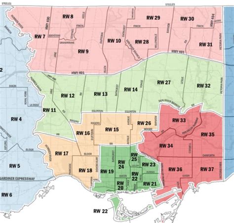 Ward Boundary Review 47 Constituencies Recommended Urban Toronto