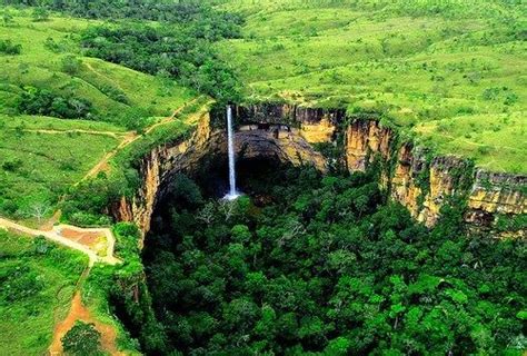 Waterfall, Mato Grosso, Brazil Places To See, Places To Travel, Travel ...