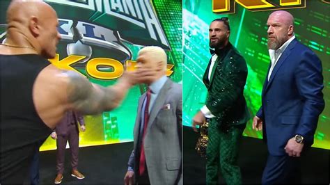 Triple H breaks silence after The Rock slaps Cody Rhodes at WWE ...