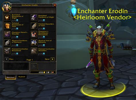 Heirloom Gear Guide Cataclysm Classic Warcraft Tavern