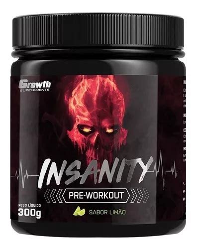 Pré treino Insanity 300g Growth Supplements B FORCE SUPLEMENTOS