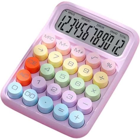 Calculatrice Standard À 12 Chiffres Grand Écran Et Boutons