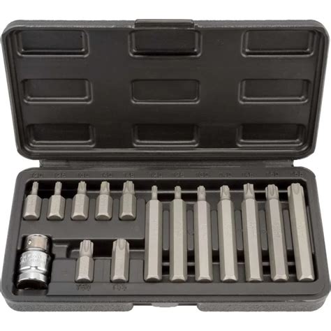 Набор бит TORX с отверстием 15 шт. TORX с отверстием АвтоDело 40644 ...