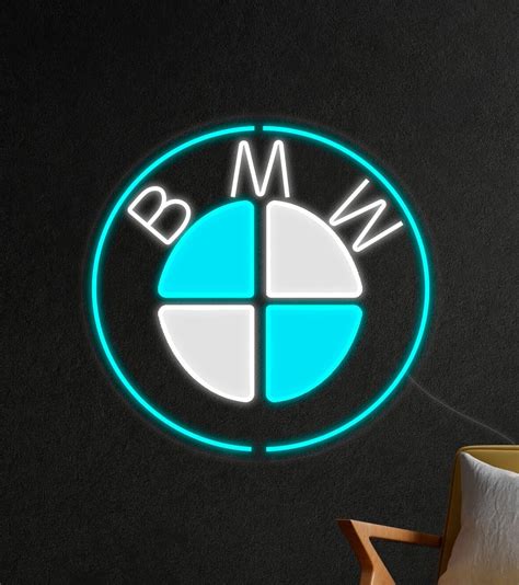 Bmw Logo Neon Sign Bmw M Sing Custom Neon Sign Home Decor Etsy