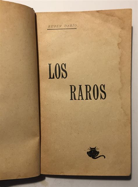 Los Raros by Rubén Darío Bien Encuadernación de tapa dura 1896 1ª