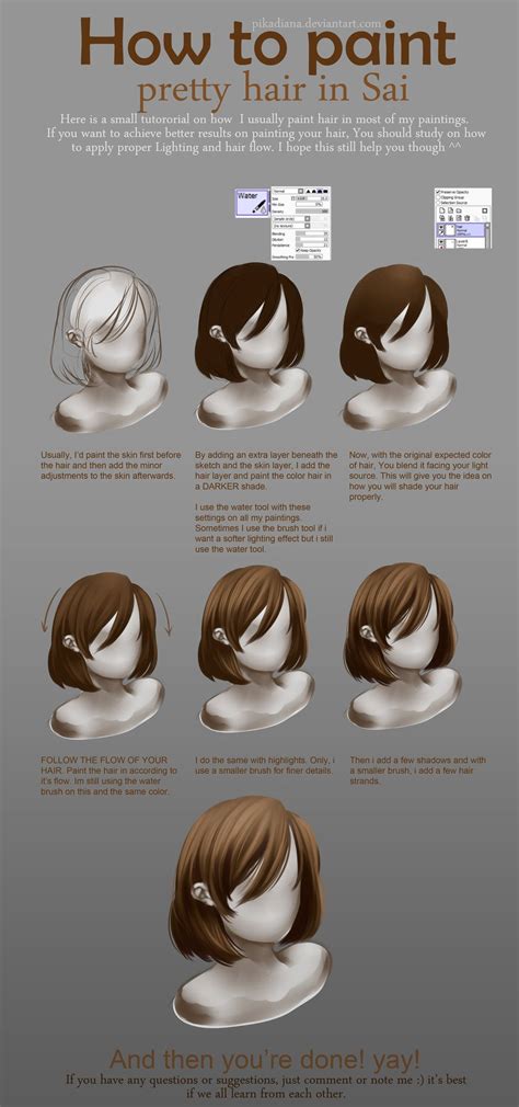 hair digital art tutorial how to paint - Kyle Favro