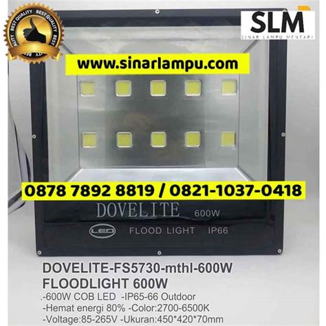 Lampu Sorot Dovelite Watt Mata Cob Led Sinar Lampu Mentari