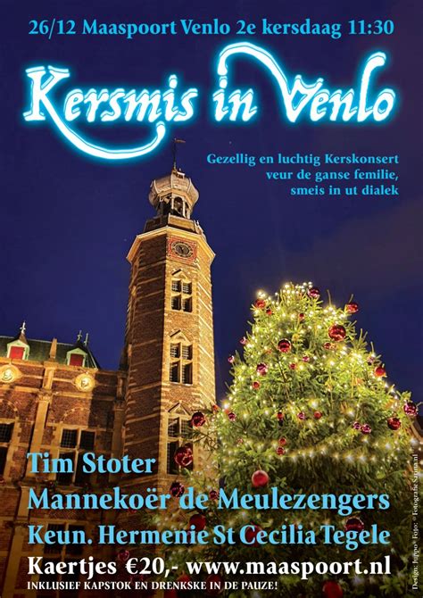 Uitnodiging Kerstconcert 2022 Koninklijke Harmonie St Cecilia Tegelen