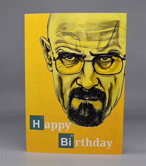 Breaking Bad Walter White Birthday Card Etsy