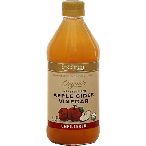 Spectrum® Unfiltered Organic Raw Unpasteurized Apple Cider Vinegar 16 Fl Oz Bottle Shop