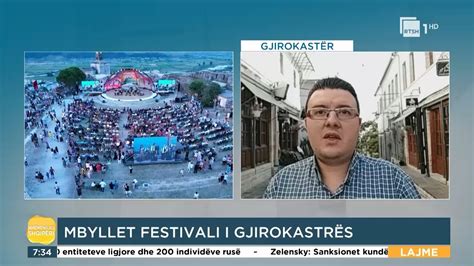 Mbyll siparin Festivali Folklorik Kombëtar i Gjirokastrës live me