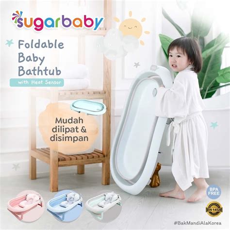 Jual Sugarbaby Foldable Baby Bathtub Dengan Sensor Panas F76 F79 Bak