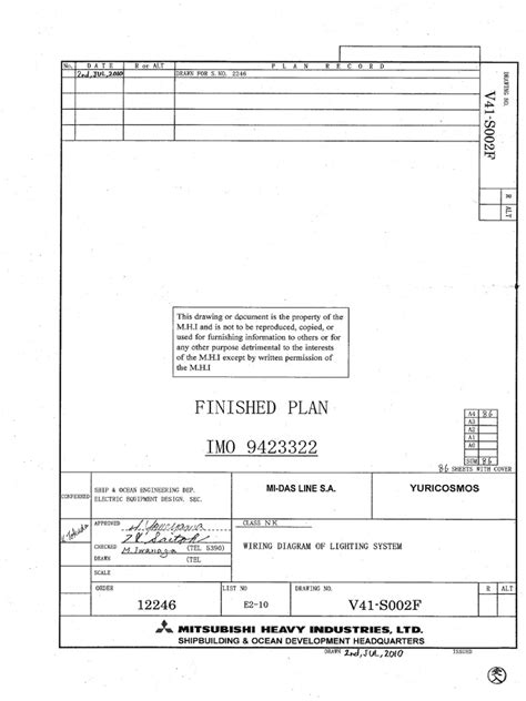 E2-10 Wiring Diagram of Lighting System | PDF