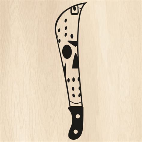 Jason Voorhees Knives Svg Horror Characters In Knife Png Horror