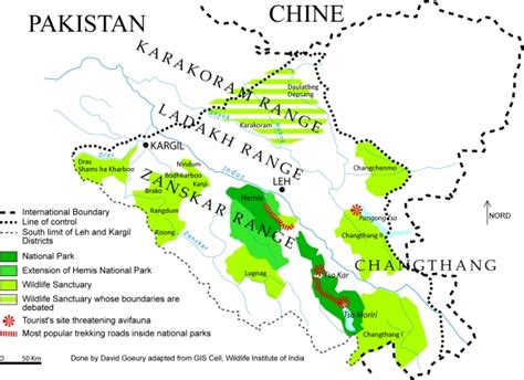 Ladakh India Map Area