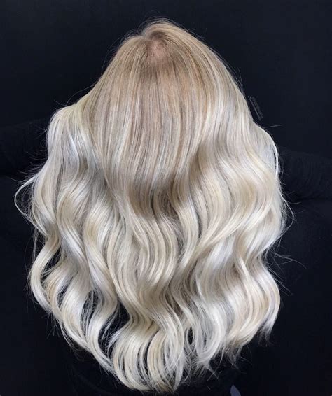 Icy White Platinum Blonde Balayage Balayage Platinum Blonde Balayage