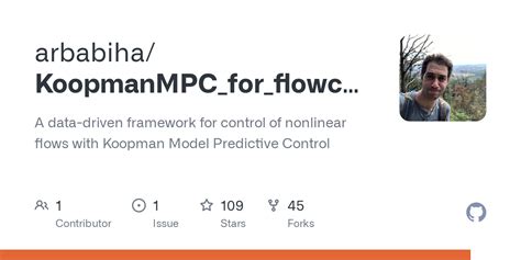 GitHub Arbabiha KoopmanMPC For Flowcontrol A Data Driven Framework