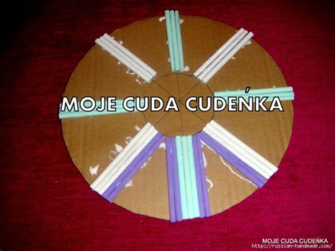 Плетение из газет. Способ создания красивой крышки для корзинки ...