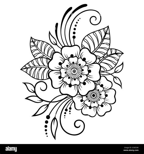 Henna Pattern Flower