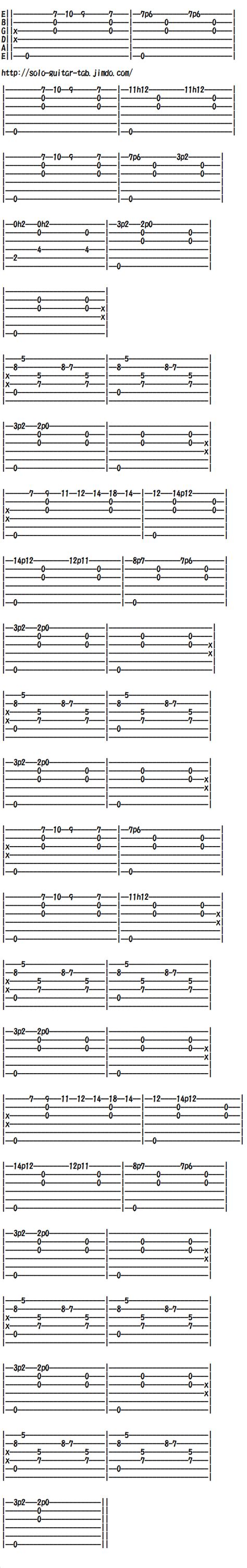 Classical Guitar Tabs (Easy/Standard) - Classical/Traditional music for ...